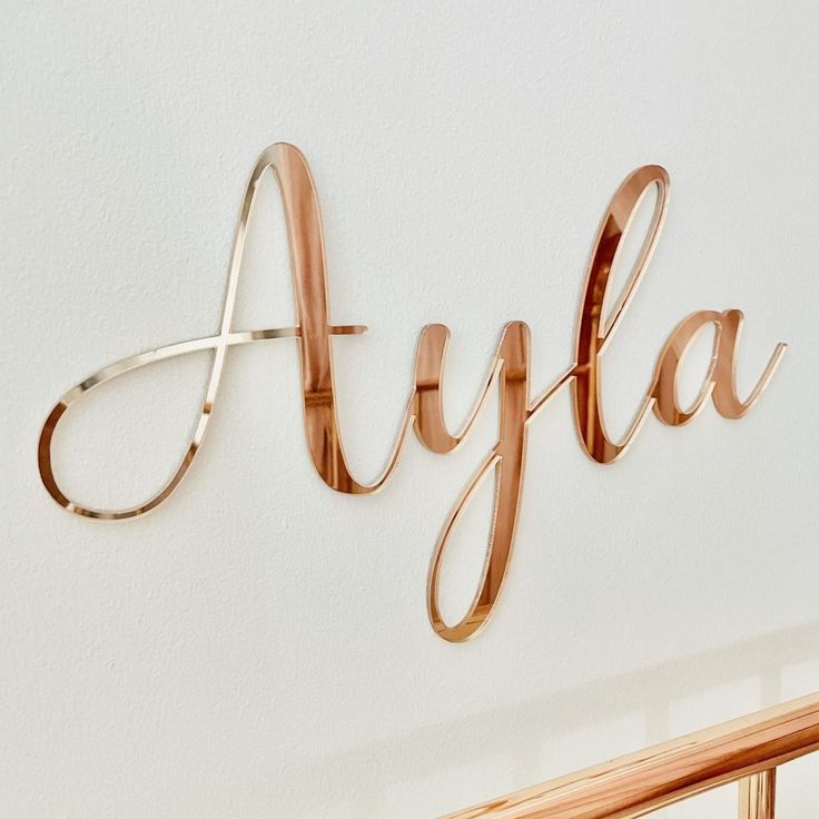 Metallic Acrylic Name
