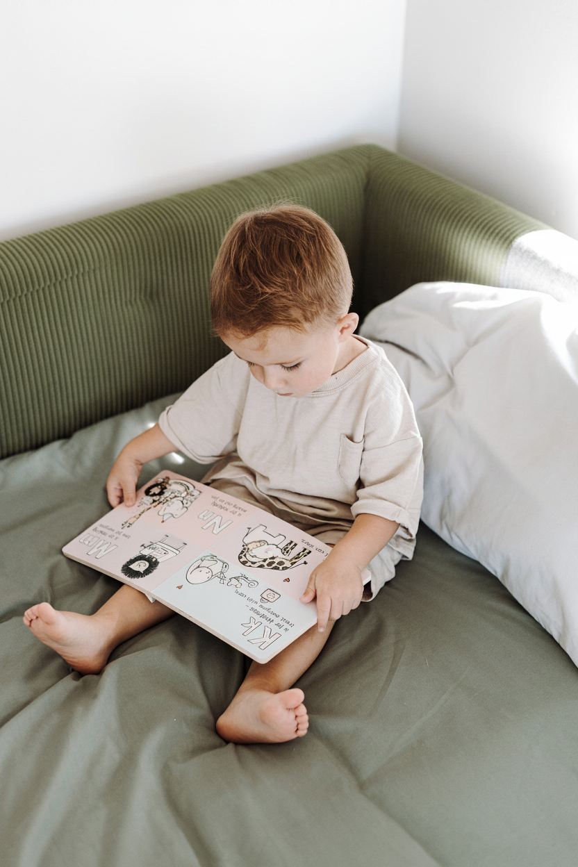 Kids Corner Bed Base - Courduroy