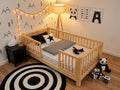 Wooden Floor Bed Base