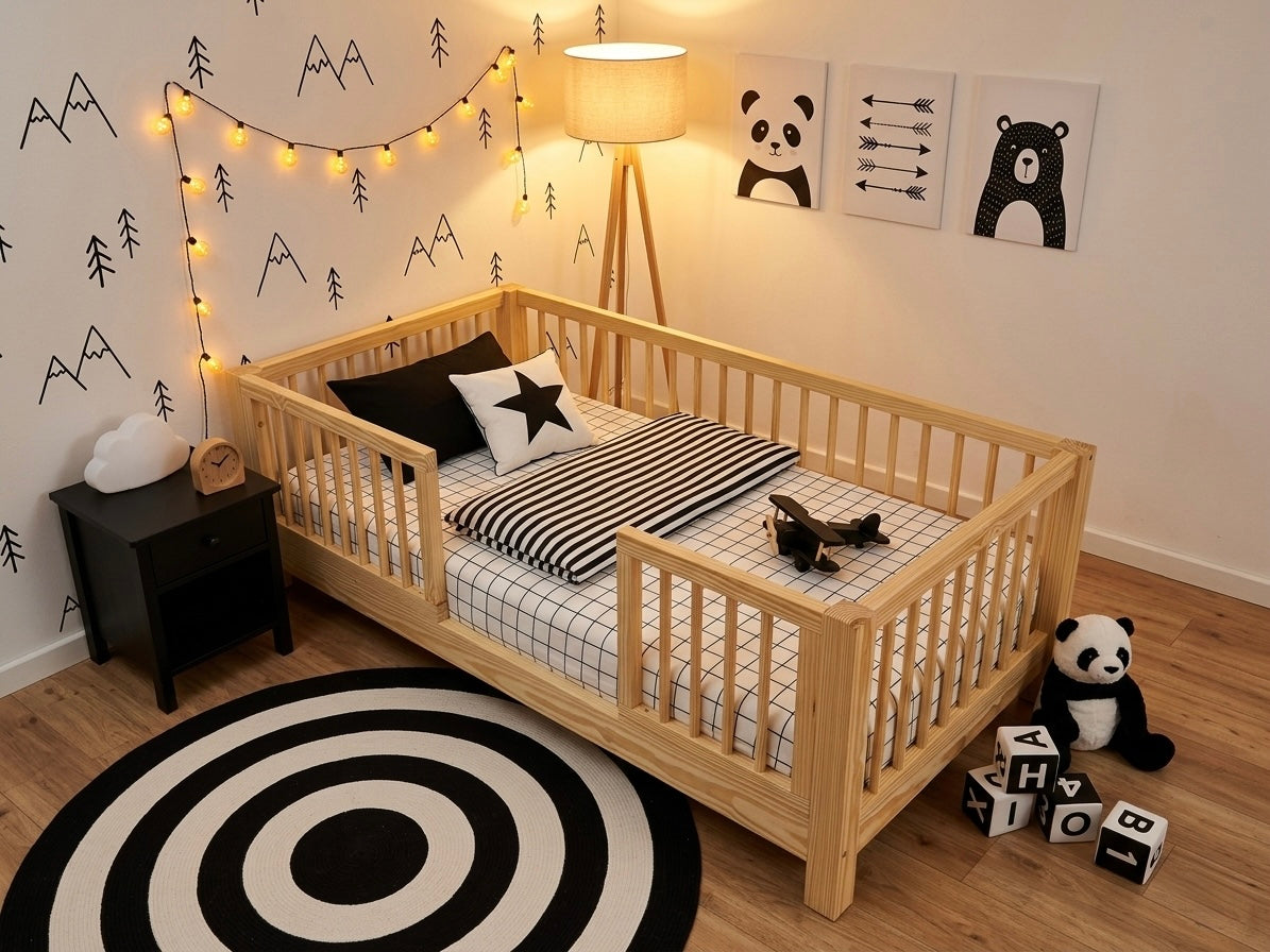 Wooden Floor Bed Base