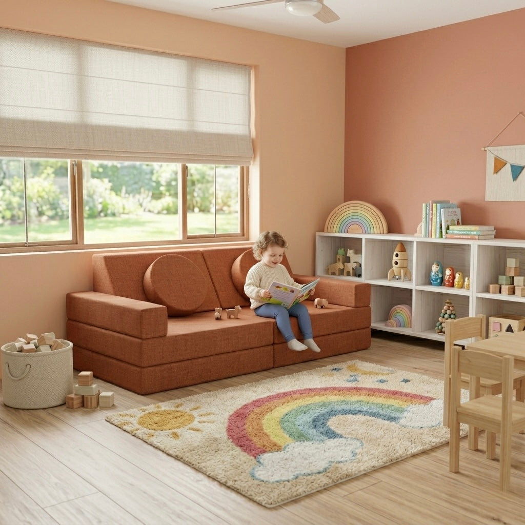 Tigger Play Couch (10 Piece) - Linen
