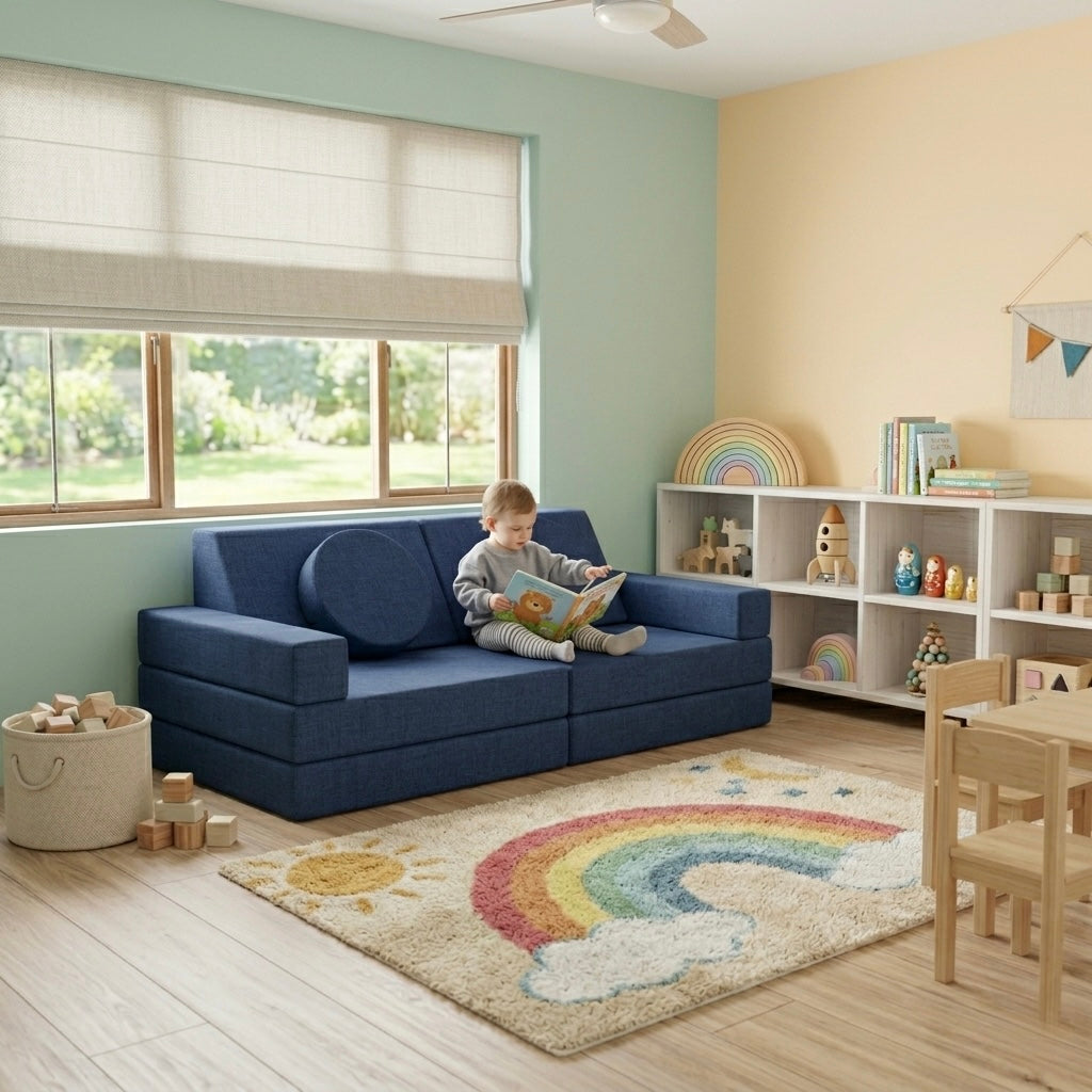 Tigger Play Couch (10 Piece) - Linen
