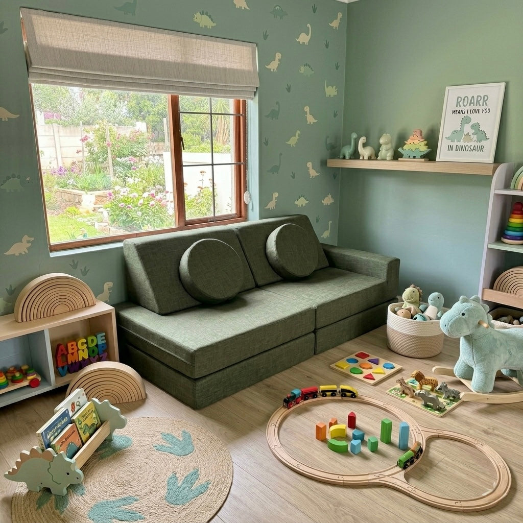 Tigger Play Couch (10 Piece) - Linen