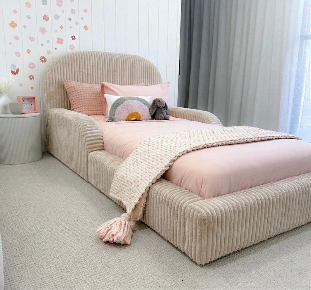 Toddler Sleigh Bed - Sputnik Corduroy