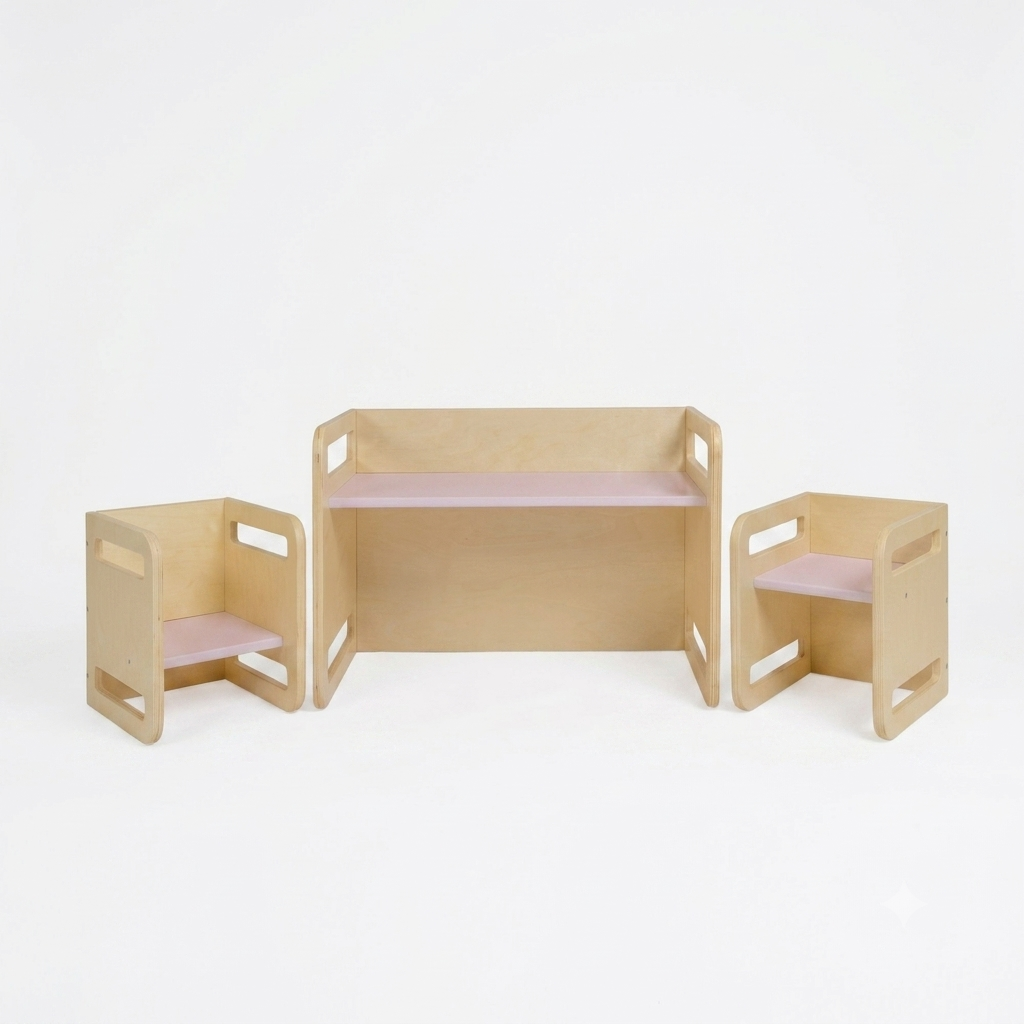 Double Toddler Chair & Table