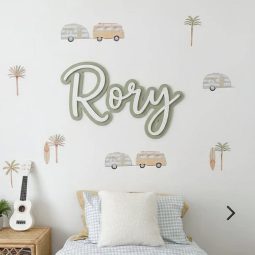 Double Acrylic Mounted Name