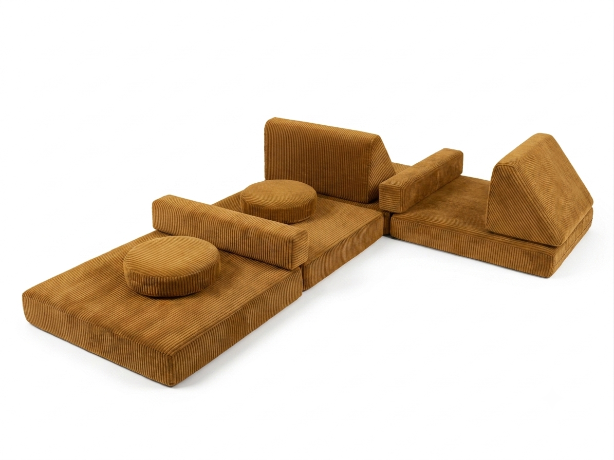 Tigger Play Couch Full (10pc) JUNIOR - Soft Sputnik Corduroy