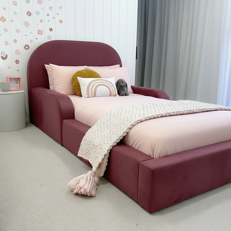 Toddler Sleigh Bed - Linen