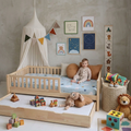 Wooden Floor Bed Base & Under Draw