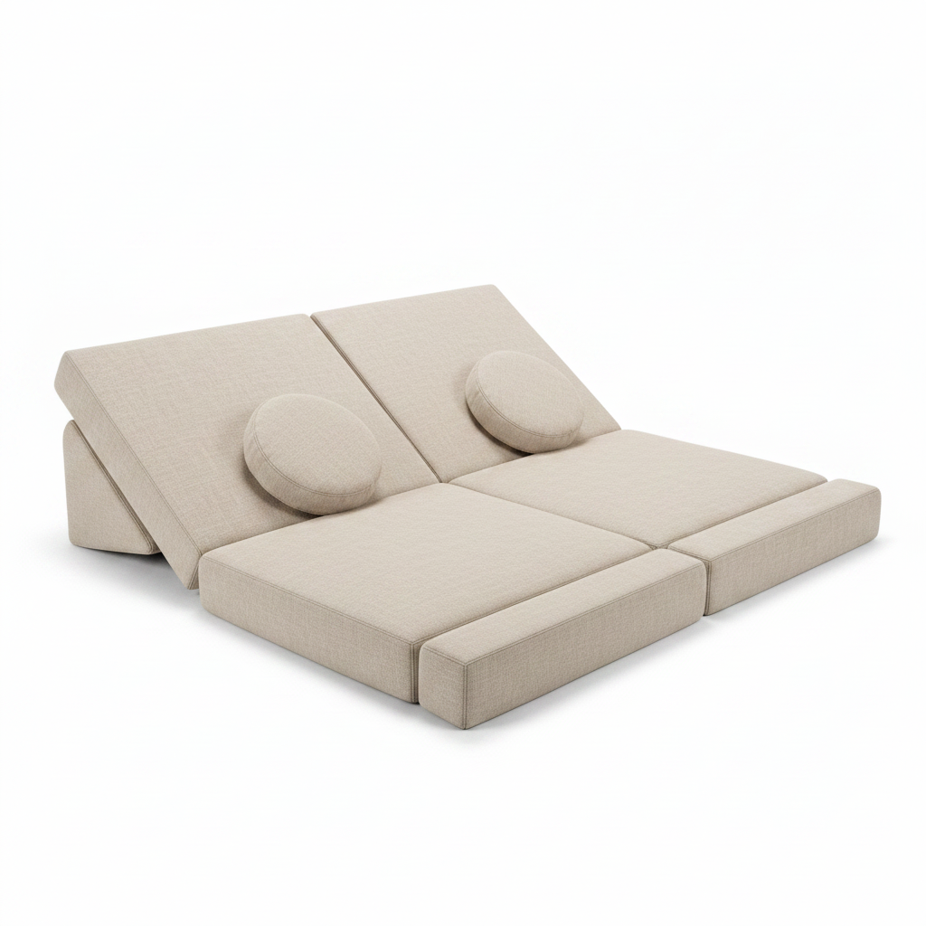 Tigger Play Couch Full (10pc) JUNIOR - Linen