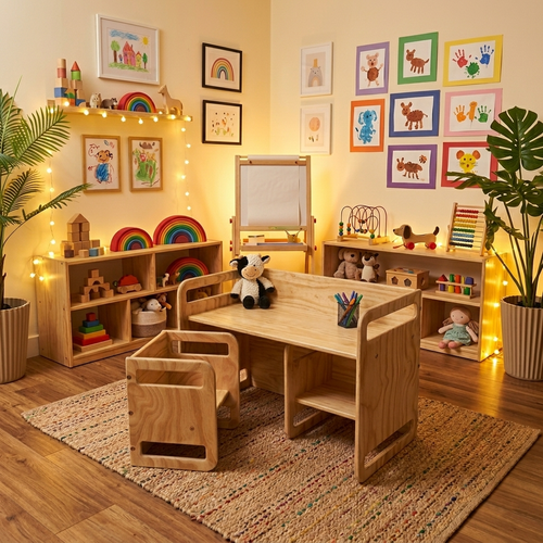 Double Toddler Chair & Table