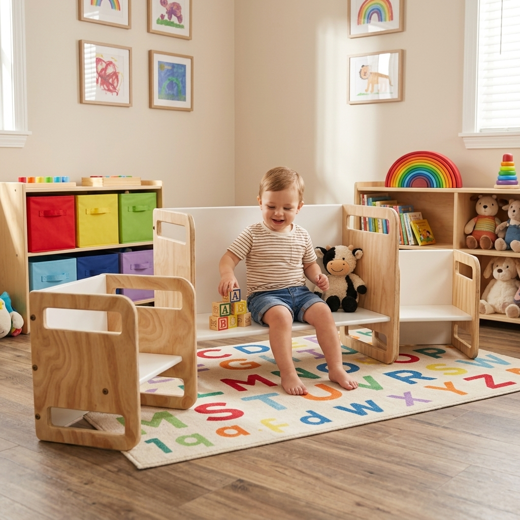 Double Toddler Chair & Table